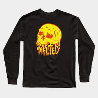 Melted Skull Long Sleeve T-Shirt